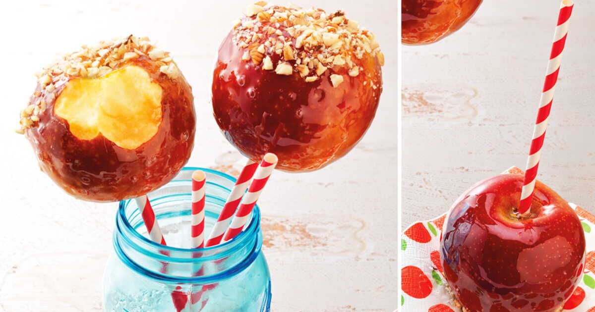 La douceur craquante des pommes d’amour aux noisettes