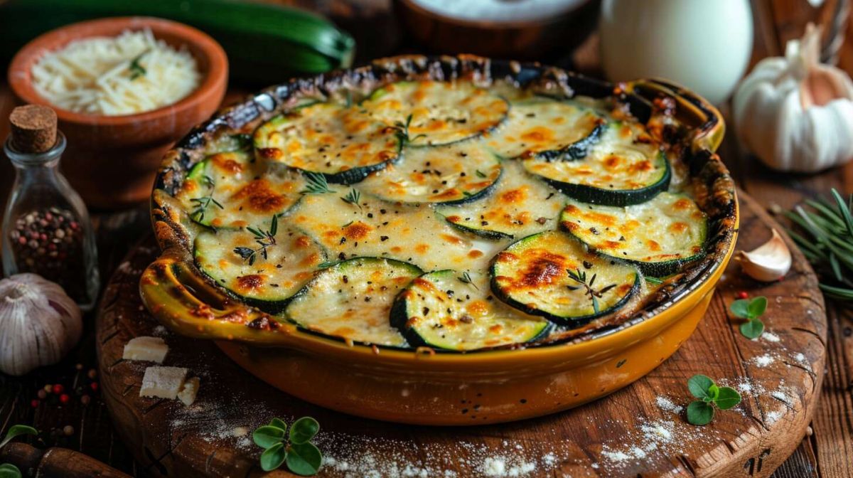 Un gratin de courgettes à la béchamel qui réchauffe le cœur