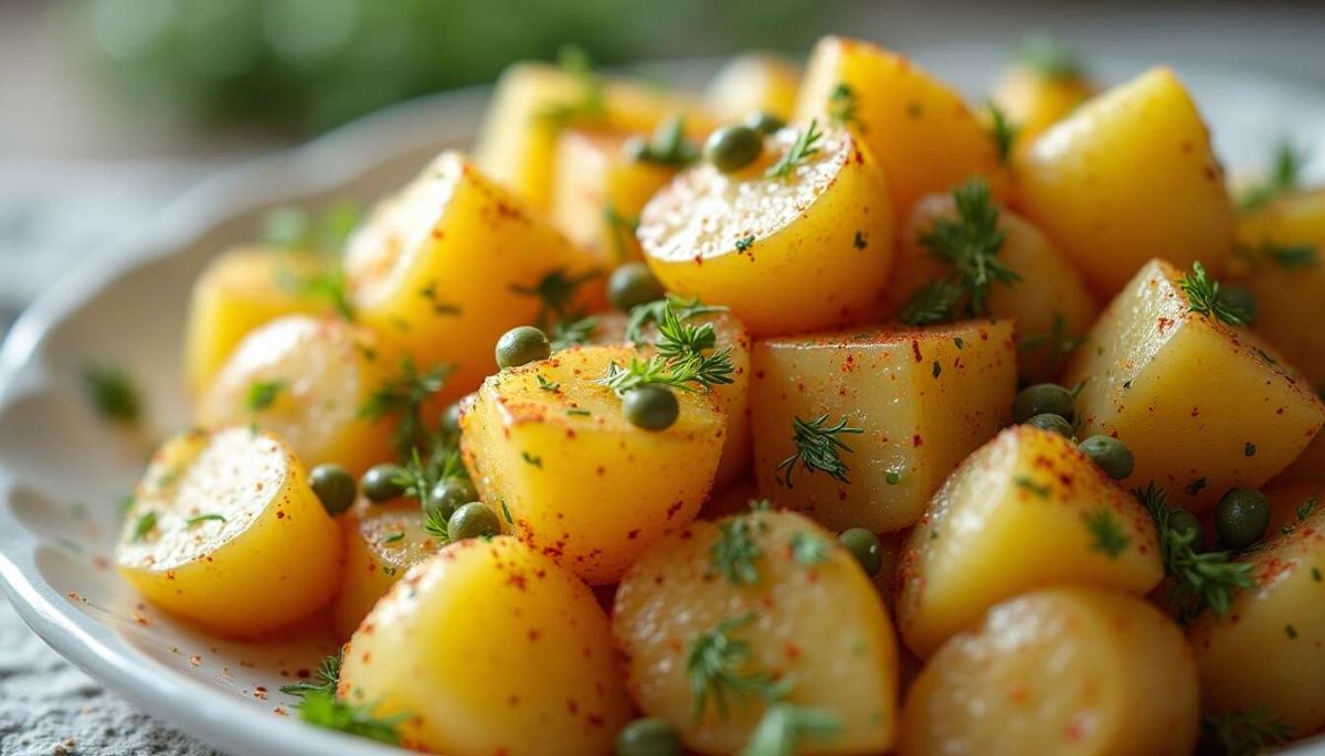 La salade de pomme de terre printanière : un régal léger et savoureux pour vos repas