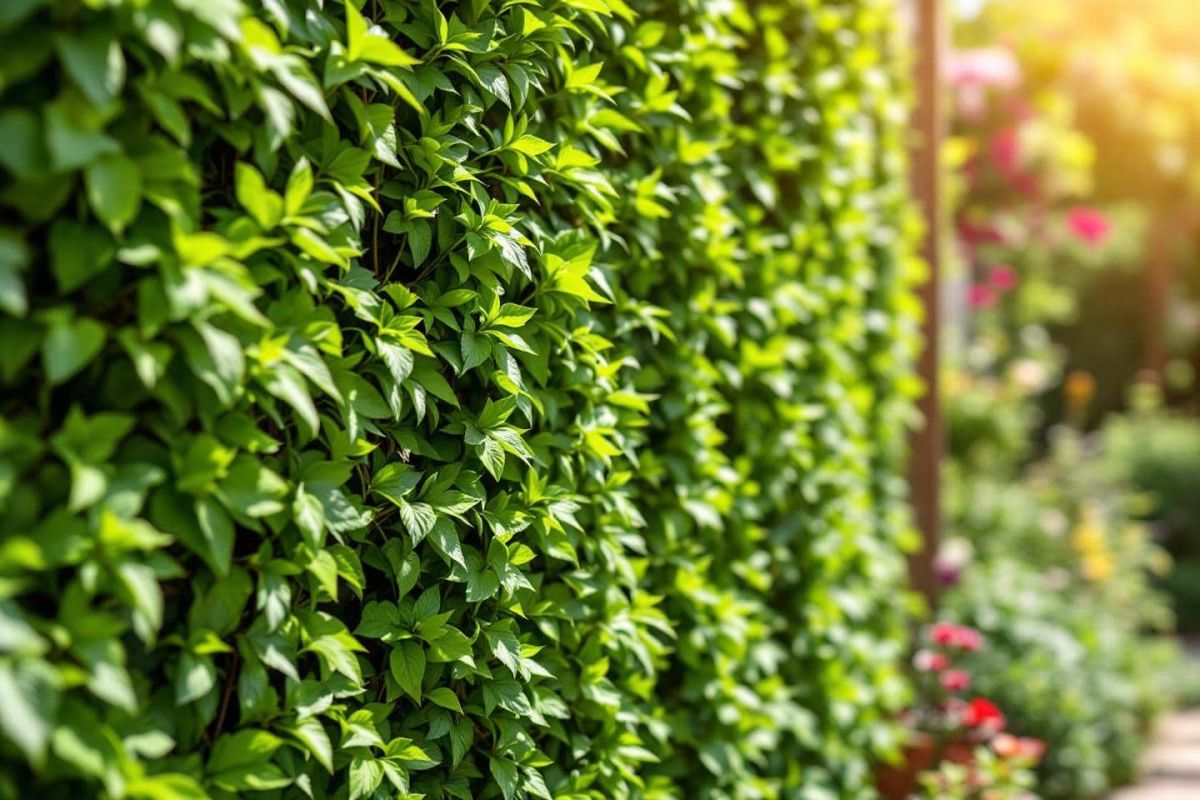 Un mur végétal : l'allié frais de votre petit jardin face à la canicule
