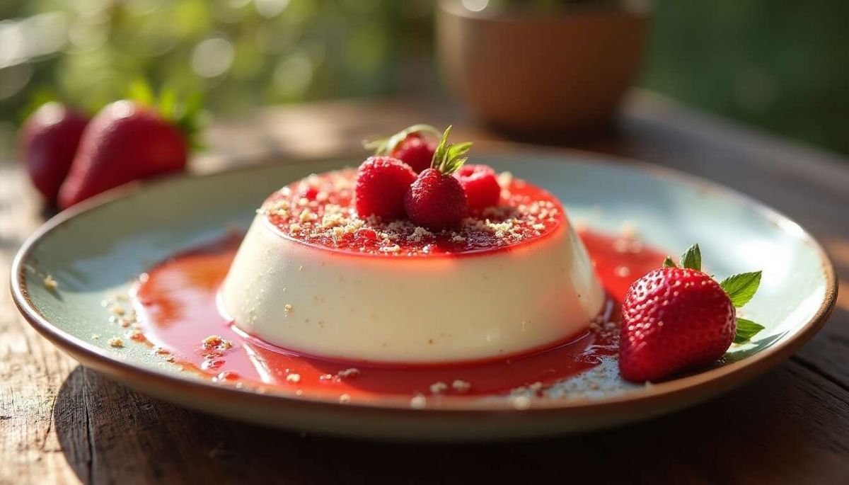 une panna cotta légère aux fraises : le dessert qui allie douceur et légèreté
