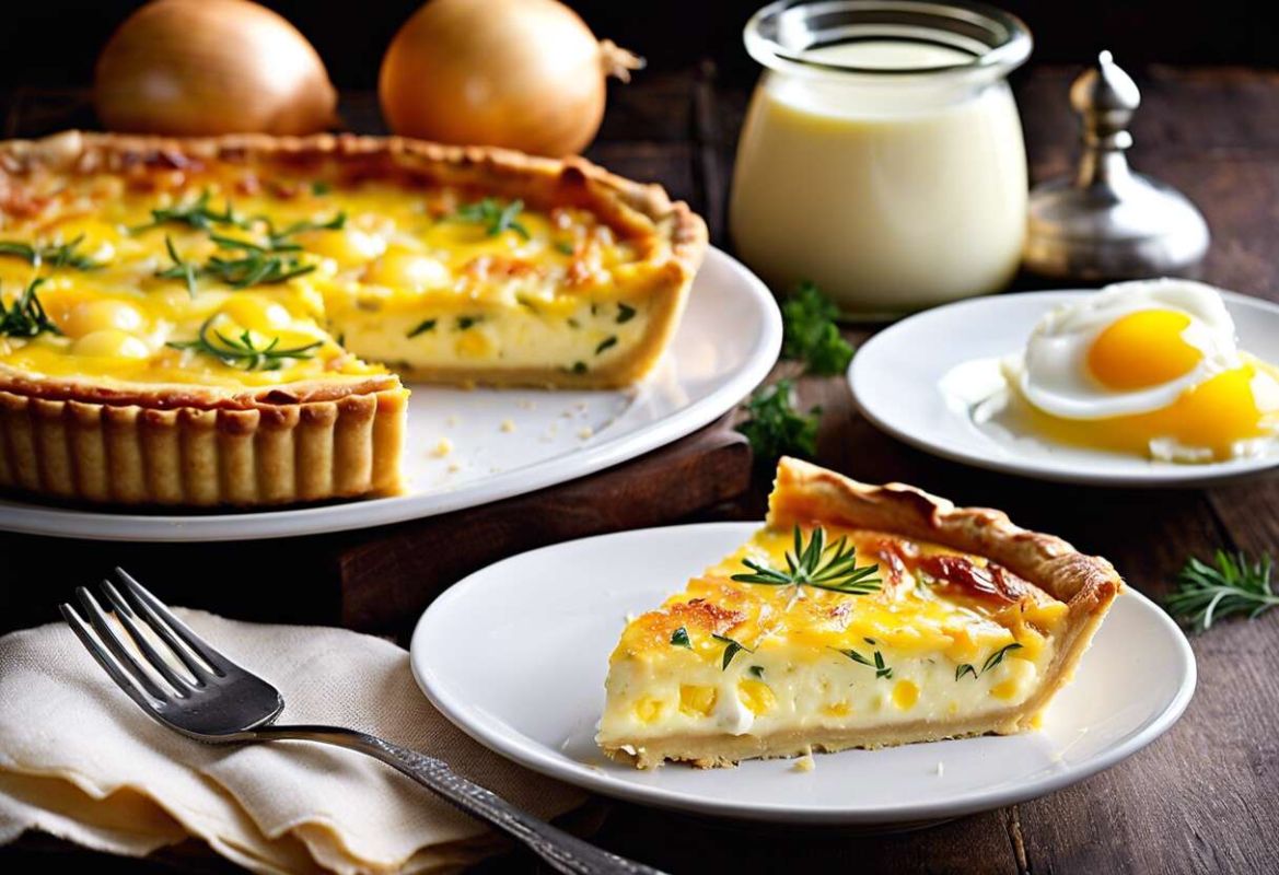 Quiche aux oignons allégée : une recette savoureuse et légère